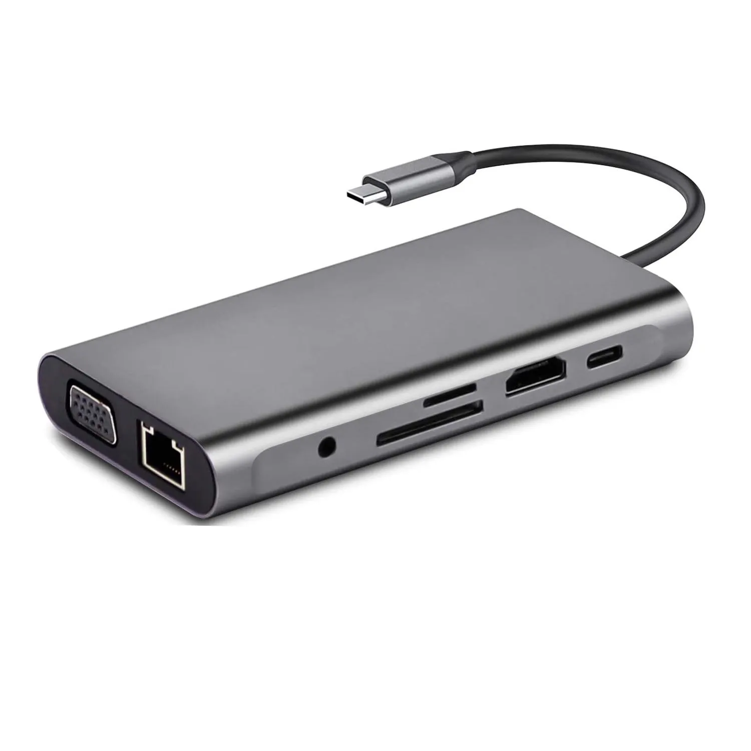 10 in 1 extension dock hub Type-C to HDMI USB3.0