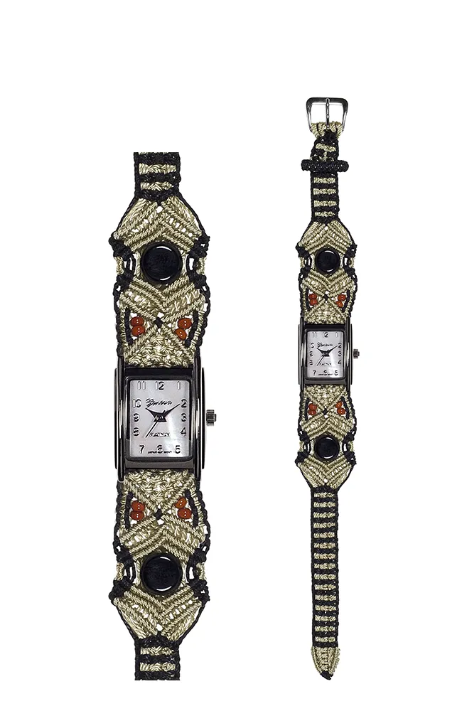 101A - Wide with Art Deco Silver Tank Style Watch