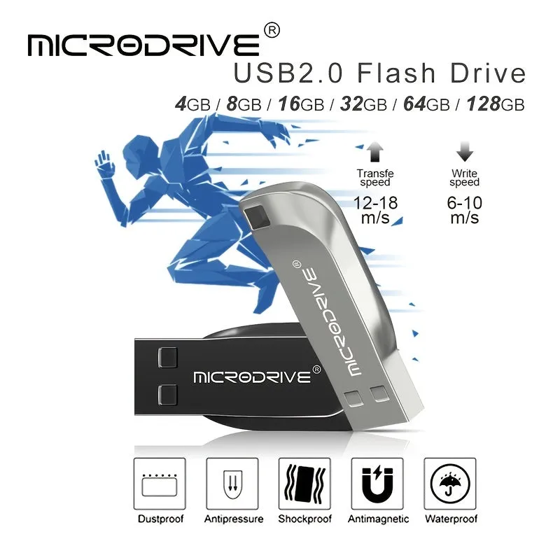 128GB Metal USB Flash Drive Reliable Storage Solution