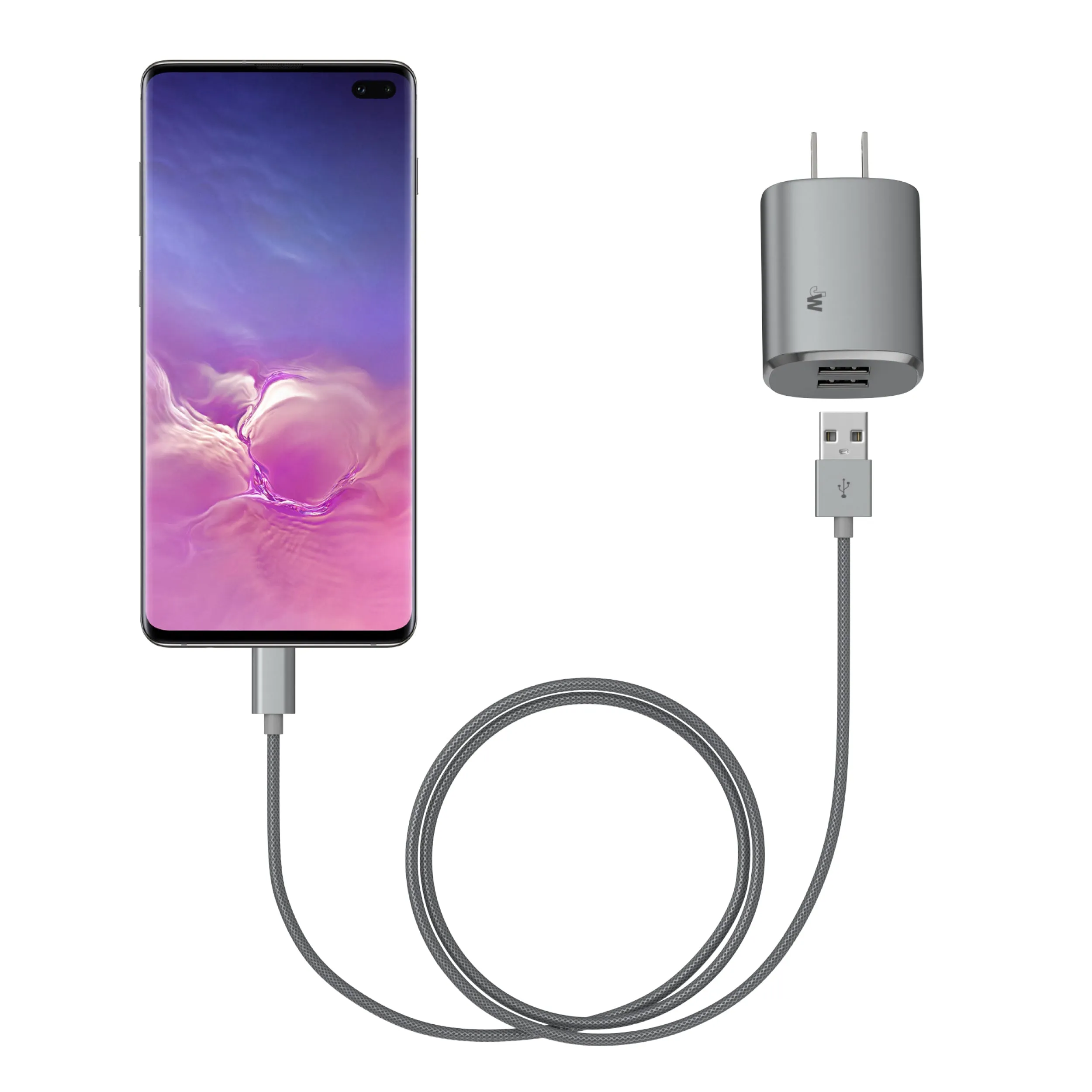 17W Dual Home Charger with 6ft USB-C Cable