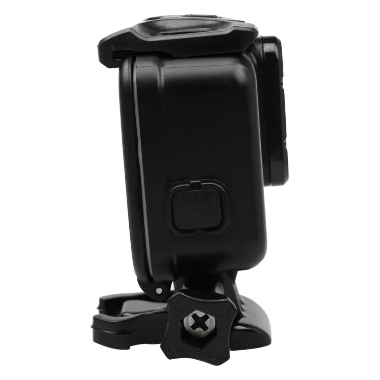 2 in 1 for GoPro HERO6 /5 Touch Screen Back Cover   45m Waterproof Housing Protective Case(Need to Disassemble Lens When Installed) with Buckle Basic Mount & Lead Screw(Black)