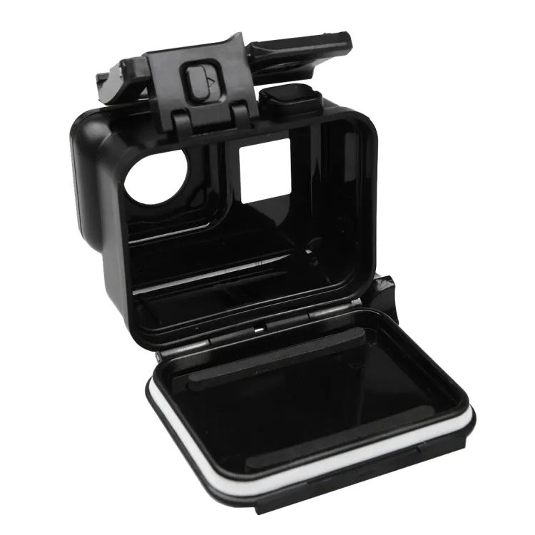 2 in 1 for GoPro HERO6 /5 Touch Screen Back Cover   45m Waterproof Housing Protective Case(Need to Disassemble Lens When Installed) with Buckle Basic Mount & Lead Screw(Black)