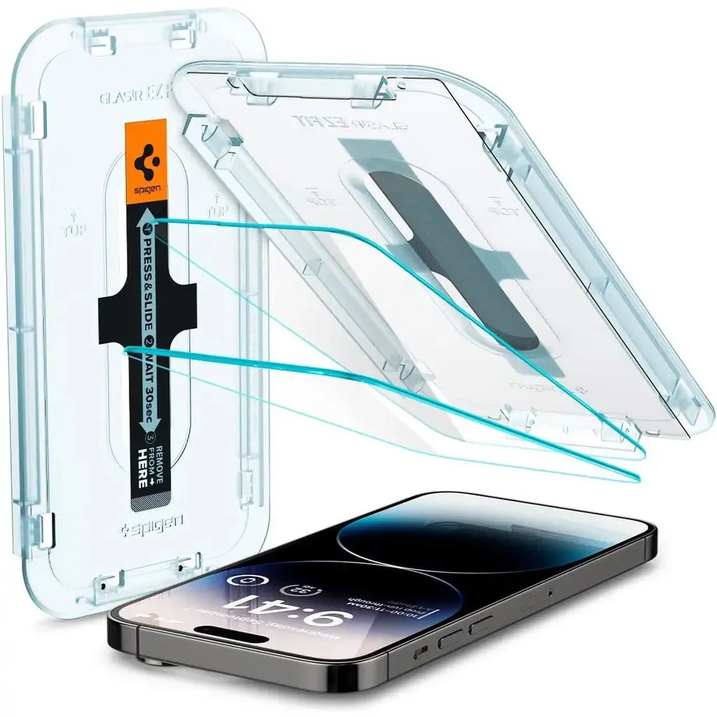 [2 Pack] iPhone 14 Pro Screen Protector Glas.tR EZ Fit