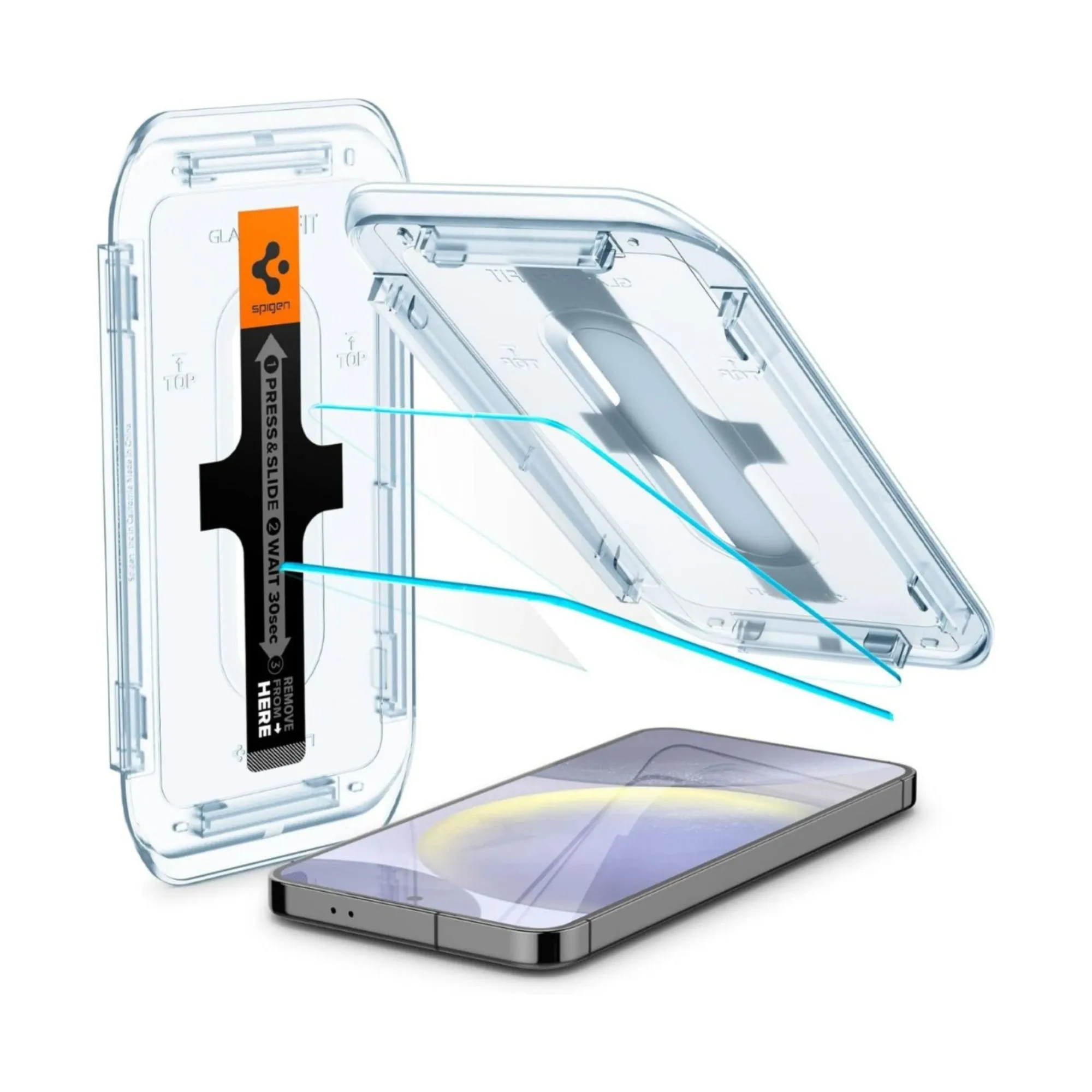 [2 PACK] Spigen Glas.tR EZ Fit Screen Protector for Samsung Galaxy S24 Series