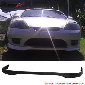 2003-2004 Tiburon Coupe 2Dr BLK Front Bumper Lip Spoiler PU