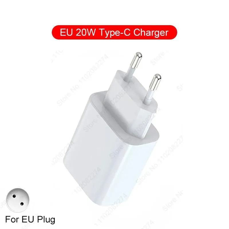 20W Fast Charging USB Type C Charger for Apple iPhone - Lightning Speed Charging with Data Cable