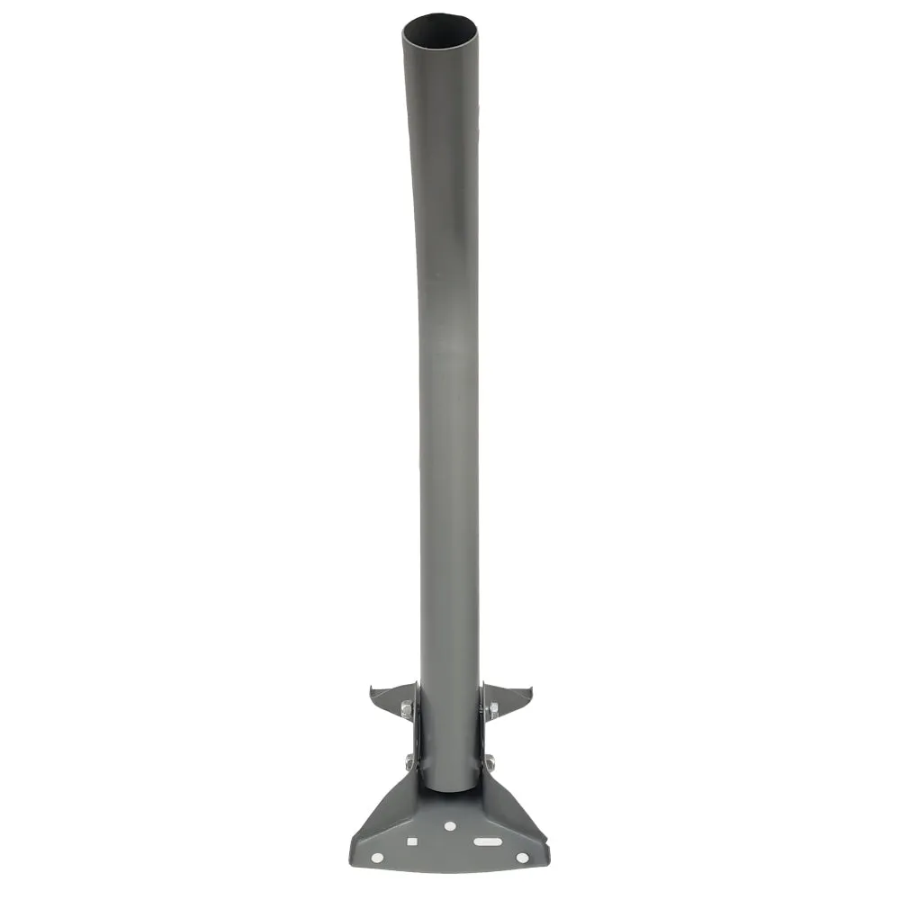 24 inch Heavy Duty J-Pipe Mount Mast - Powder Coat - Grey