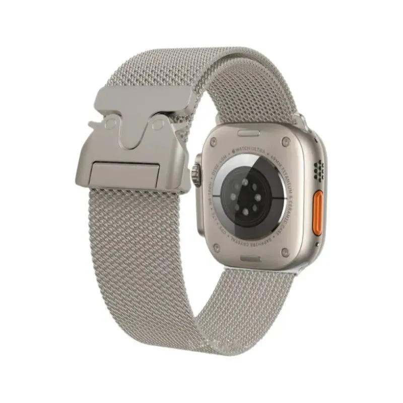 24mm Milan Titanium Watch Strap Suitable For Apple iwatch Smartwatch