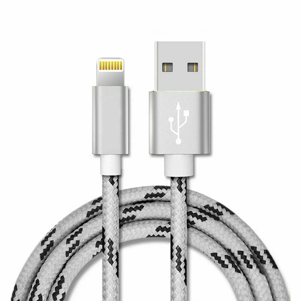 2M White Fast Charging Lightning Data Sync Charger Cable Cord For iPhone