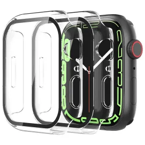 2Pcs Apple Watch (41mm) cover with tempered glass - Transparent