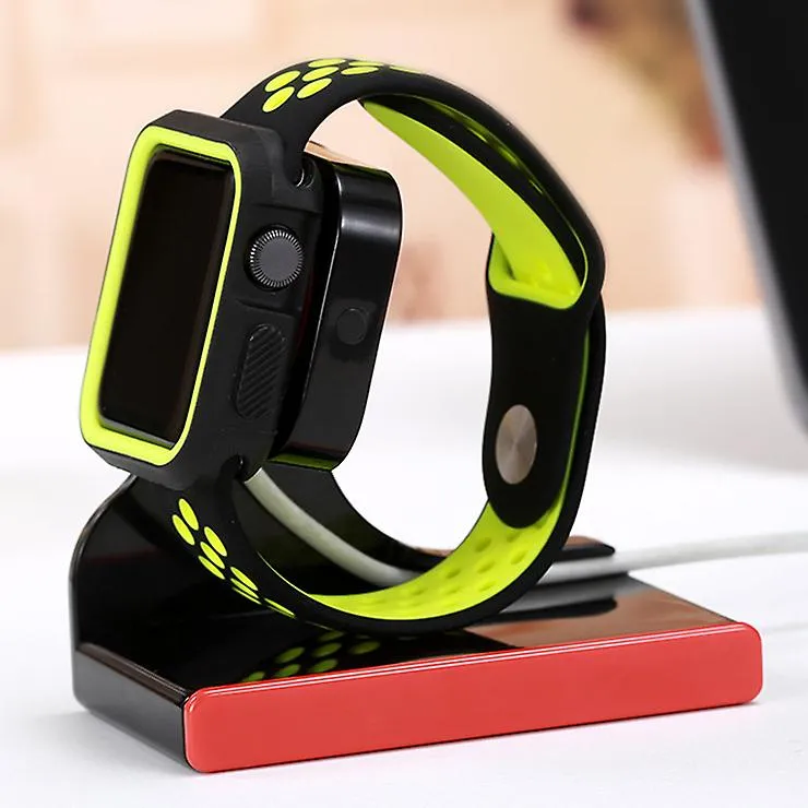 2Pcs black Wireless Charger Station Holder Band Mount Stand For Apple Watch All Series AZ19452