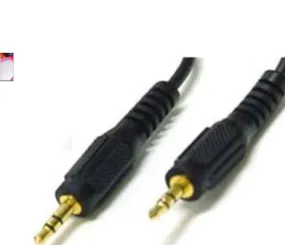 3 FT 3.5 MM STEREO MALE PLUG TO 3.5MM STEREO MALE PLUG GOLD PLATED