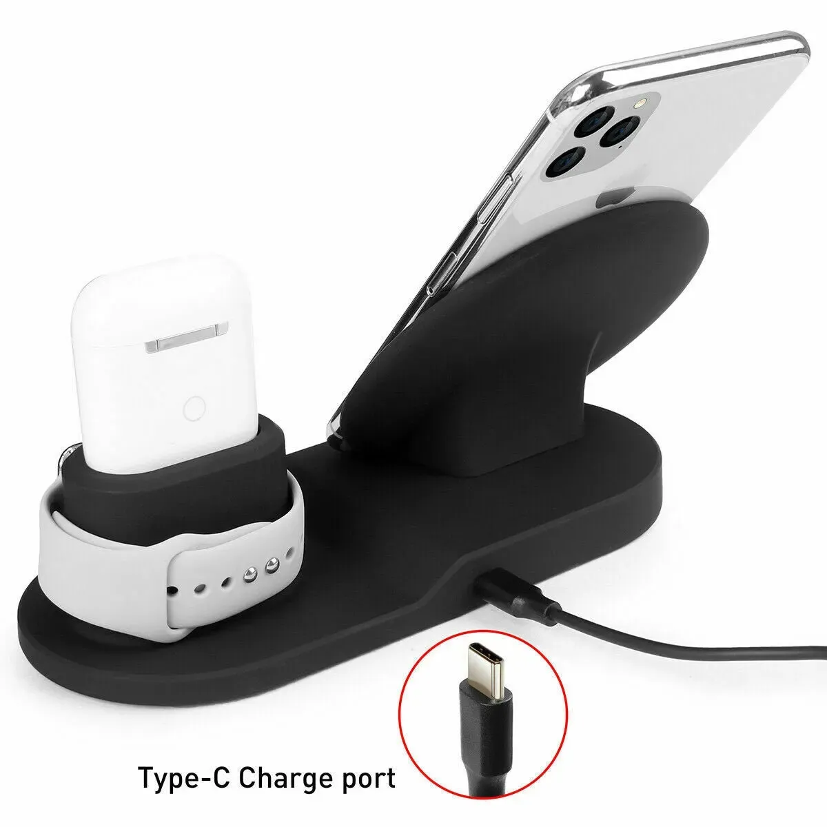 3 in 1 Wireless Fast Charger Stand Dock