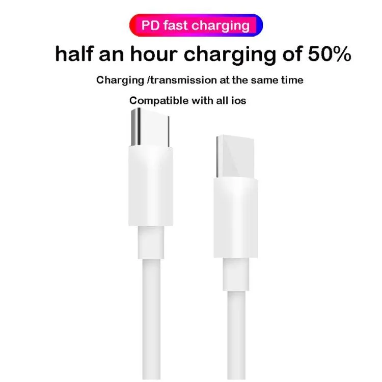 30W Dual USB-C Fast Charging Cable Set with 2m Length and AU Plug