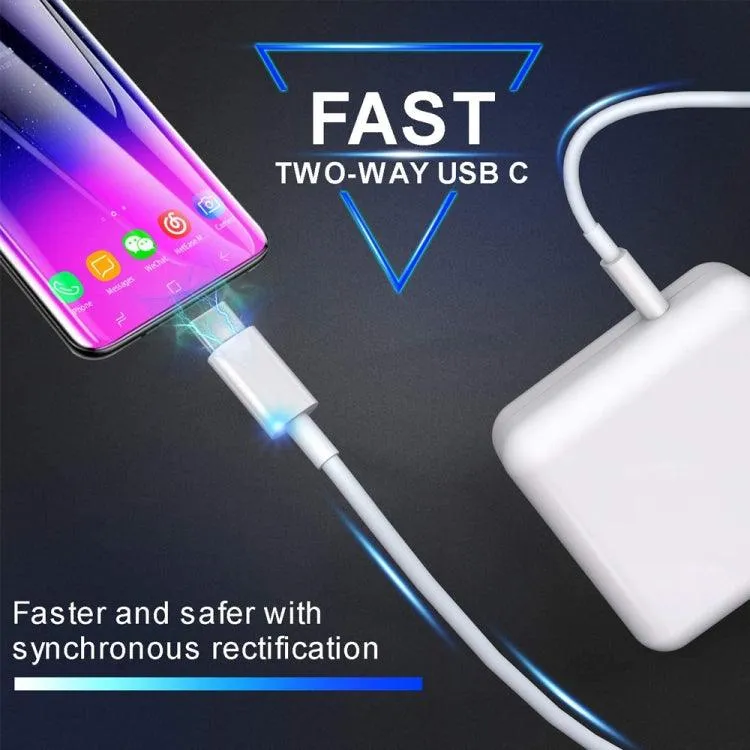 30W Dual USB-C Fast Charging Cable Set with 2m Length and AU Plug