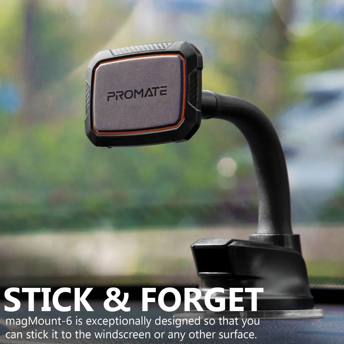 360o Cradleless Magnetic Car Mount with Flexible Gooseneck