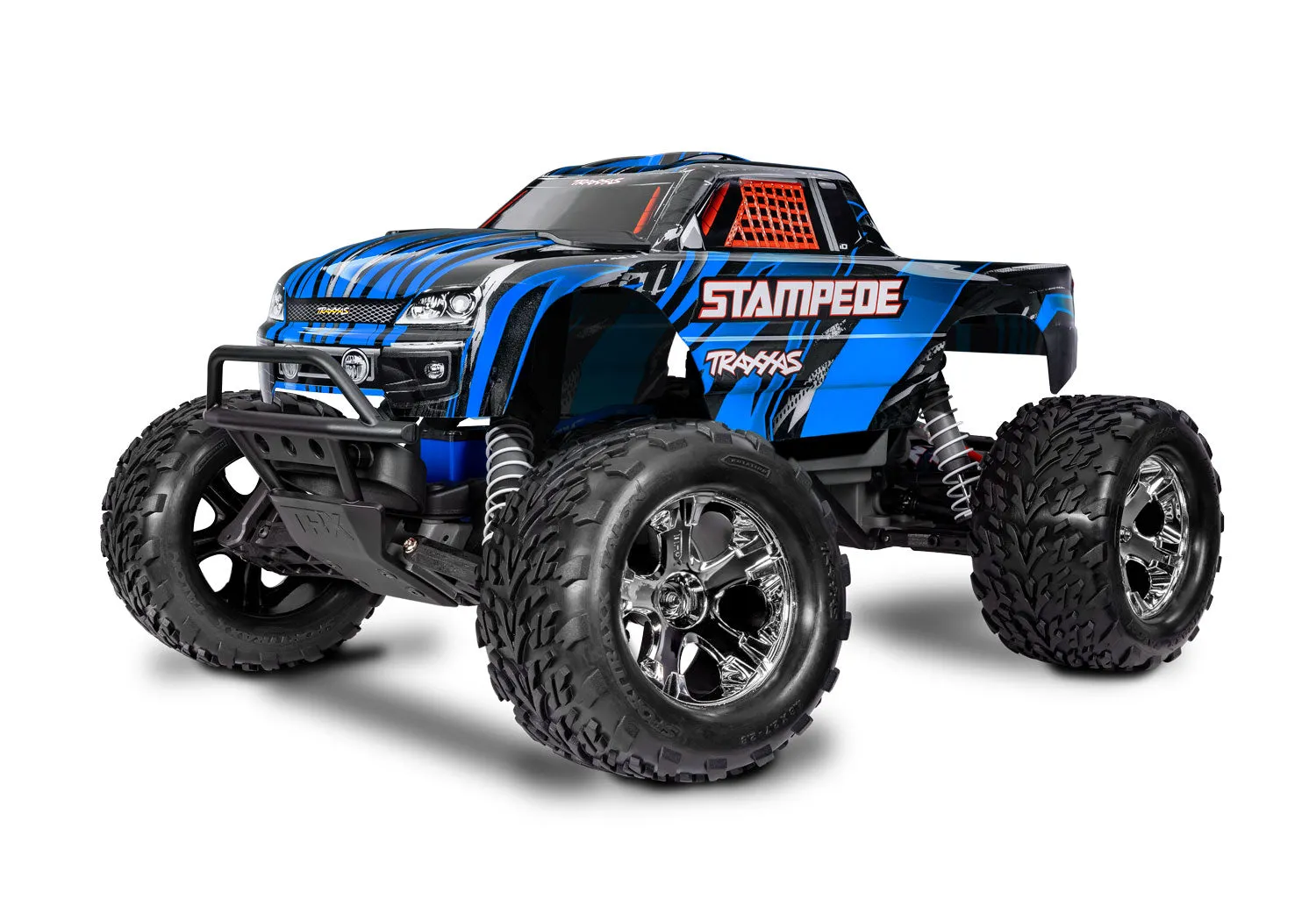 36254-8 Stampede: 1/10 Scale Monster Truck 2WD HD w/USB-C Blue