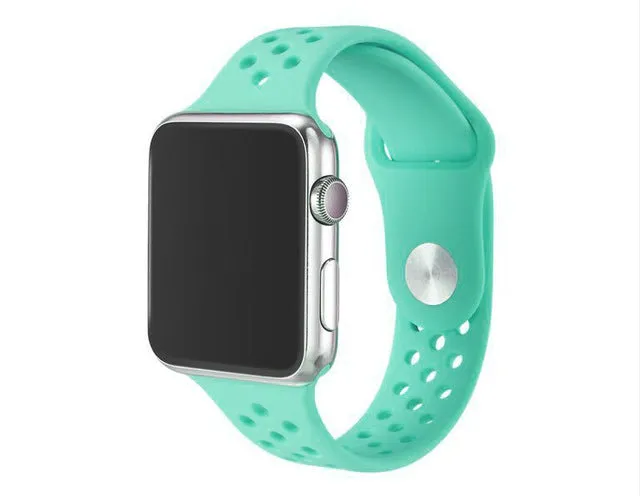 38mm 42mm watchband for NIKE series 1:1 original with Light Flexible Breathable silicone watch strap band for apple watch