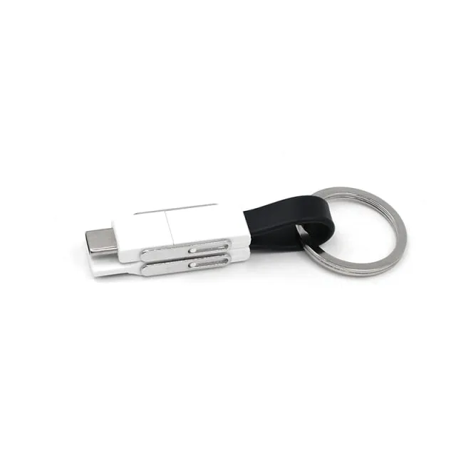 4in1 Magnetic Keychain USB Charging Cable