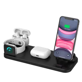 6 in 1 Wireless Charging Station Dock for Apple Android