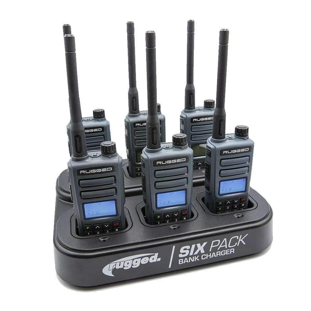 6 Radio Bank Charger - GMR2 or GMR2-PLUS Handheld Radios - CLEARANCE