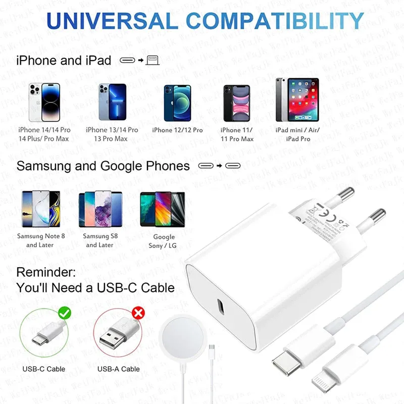 A30W iPhone Plug Charger