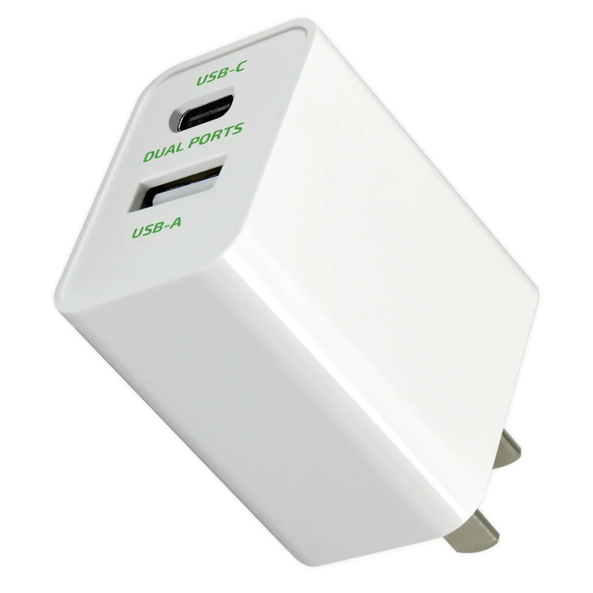 AC Wall Charger Dual USB / USB-C Ports with USB-C to USB-C Charging Cable Set 20 Watts - 3 Pieces Per Set 24628