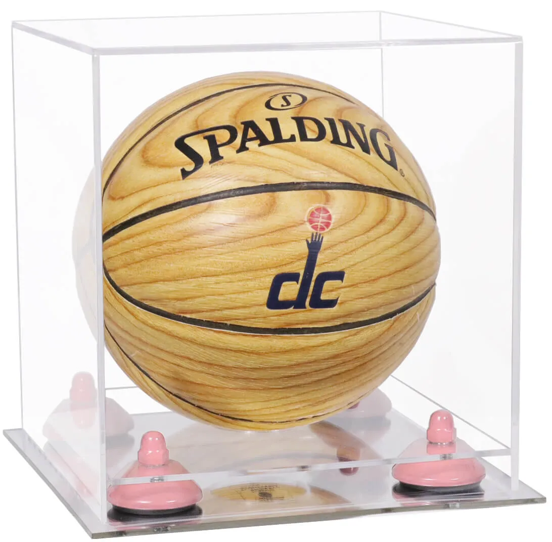 Acrylic Mini - Miniature (not Full Size) Basketball Display Case - Clear (B03/A015)