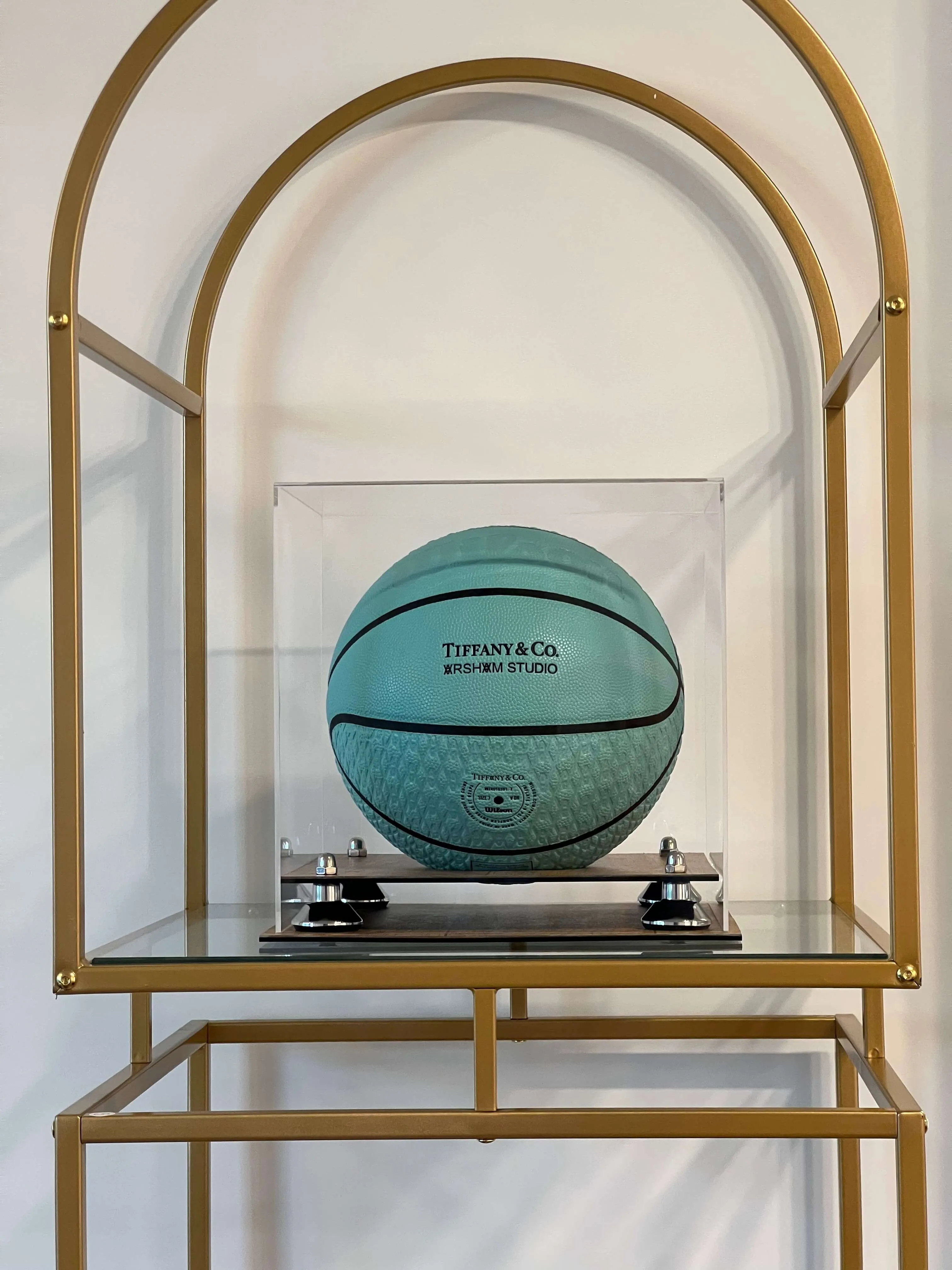 Acrylic Mini - Miniature (not Full Size) Basketball Display Case - Clear (B03/A015)