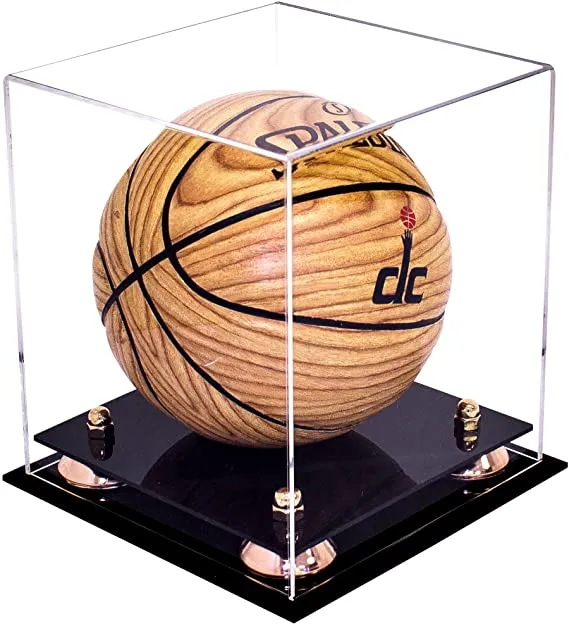 Acrylic Mini - Miniature (not Full Size) Basketball Display Case - Clear (B03/A015)