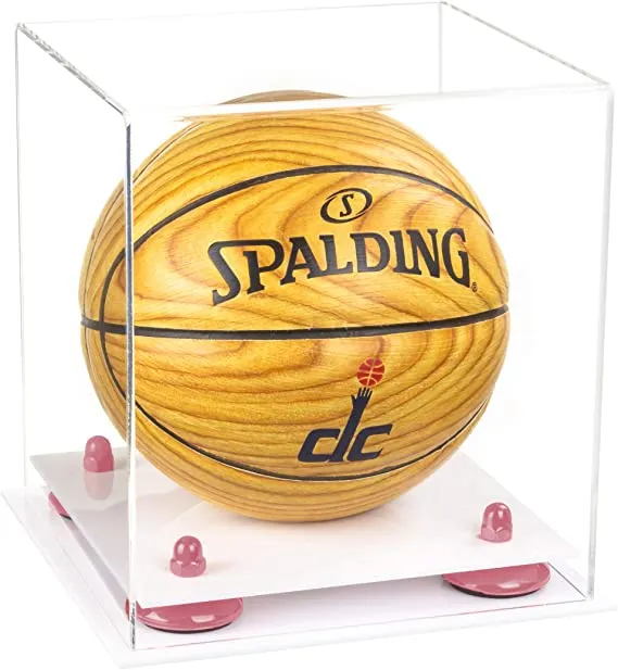 Acrylic Mini - Miniature (not Full Size) Basketball Display Case - Clear (B03/A015)