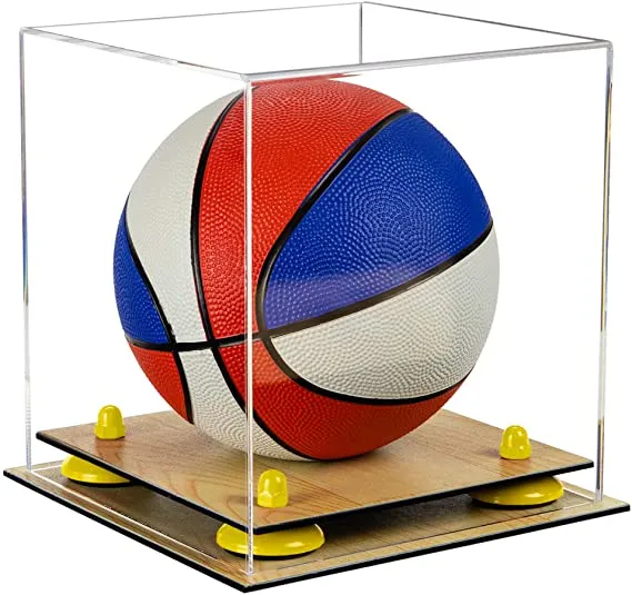 Acrylic Mini - Miniature (not Full Size) Basketball Display Case - Clear (B03/A015)