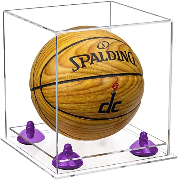 Acrylic Mini - Miniature (not Full Size) Basketball Display Case - Clear (B03/A015)