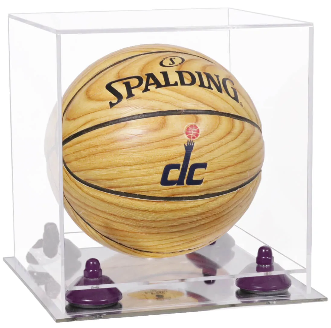 Acrylic Mini - Miniature (not Full Size) Basketball Display Case - Clear (B03/A015)