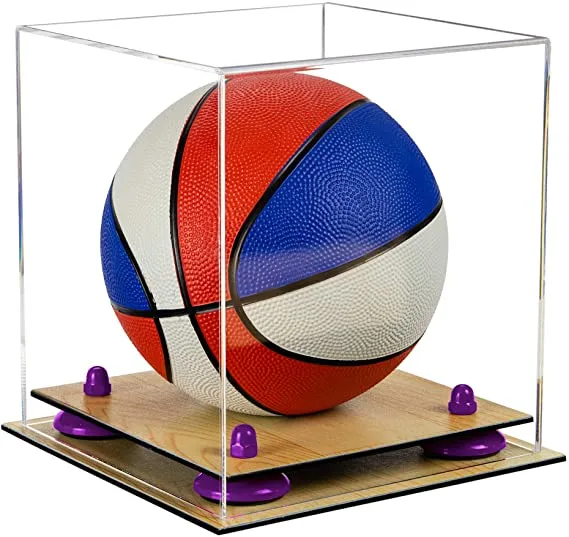 Acrylic Mini - Miniature (not Full Size) Basketball Display Case - Clear (B03/A015)