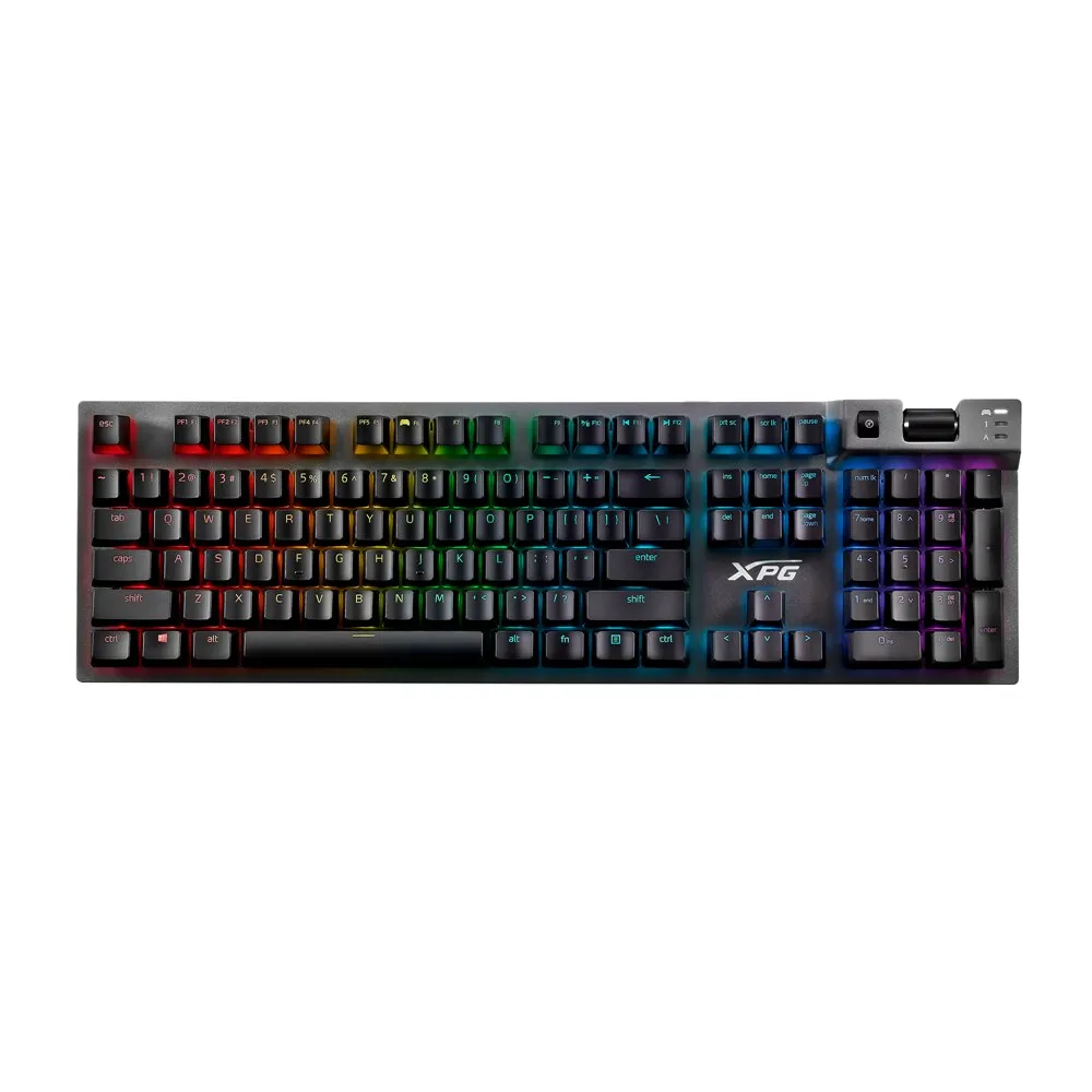 Adata XPG Summoner Mechanical Keyboard 80% TKL RGB lighting effect RGB switch led cherry siler blue red