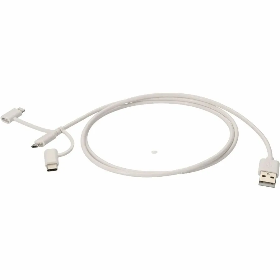 AddOn 1m USB 2.0 (A) Male to Lightning Male White Cable USB2LGTCM1MW