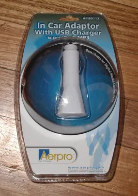 AerPro Car Accessory Socket to USB Charger for MP3 Players - Part # API89113