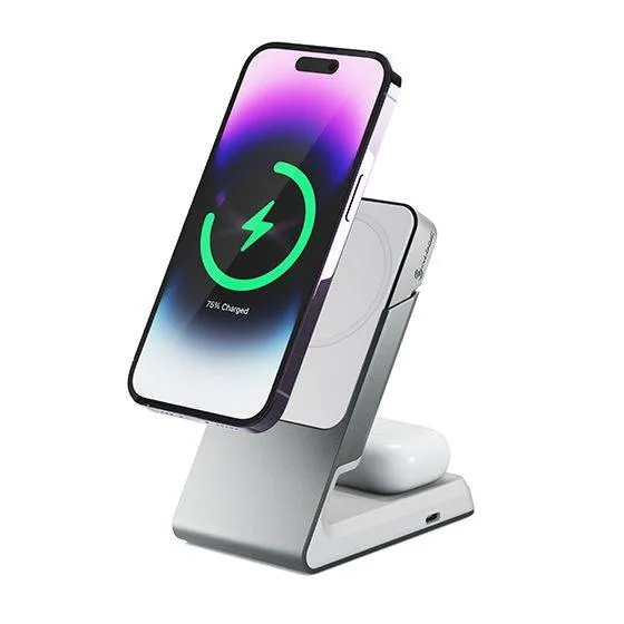 ALOGIC Matrix 2-in-1 Magnetic Charging Dock - White (MSCDDWH)