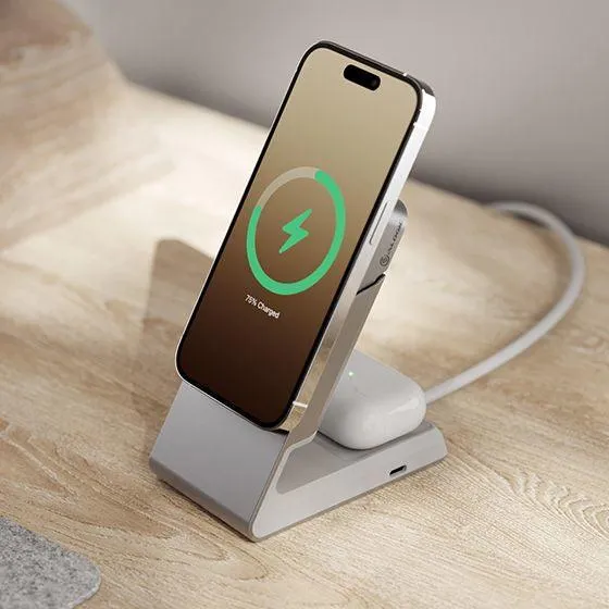 ALOGIC Matrix 2-in-1 Magnetic Charging Dock - White (MSCDDWH)