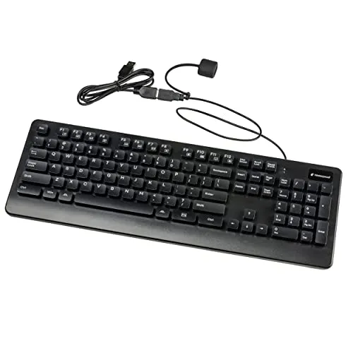 ALT Waterproof Membrane Keyboard - USB Wired Computer Keyboard # 103107