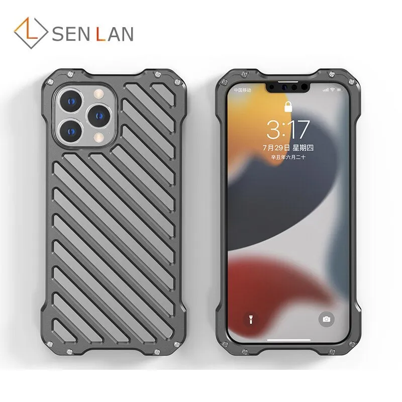 Aluminum Armor Heat Dissipation Phone Case For iPhone