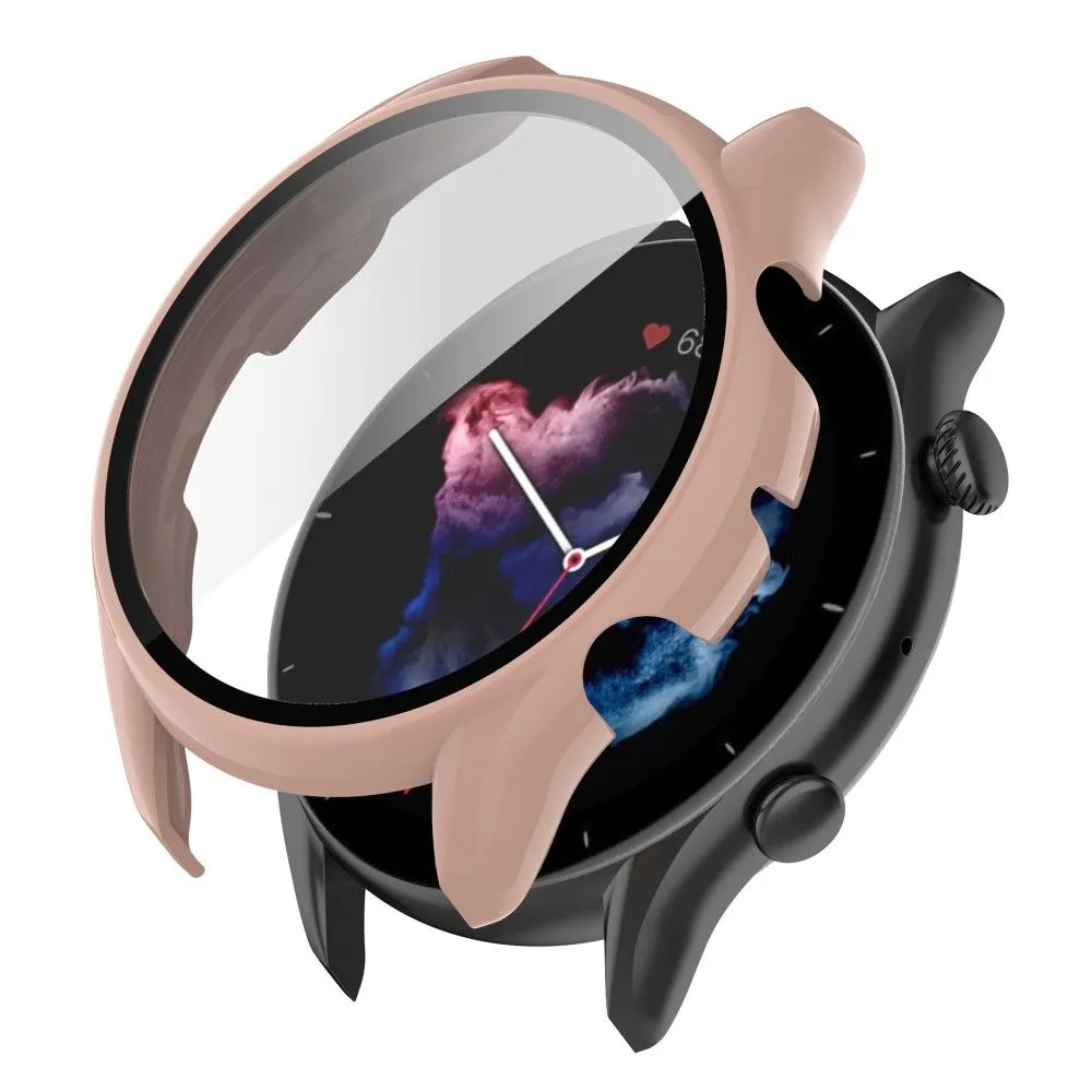 Amazfit GTR 3 / GT3 Pro frame   tempered glass - Pink