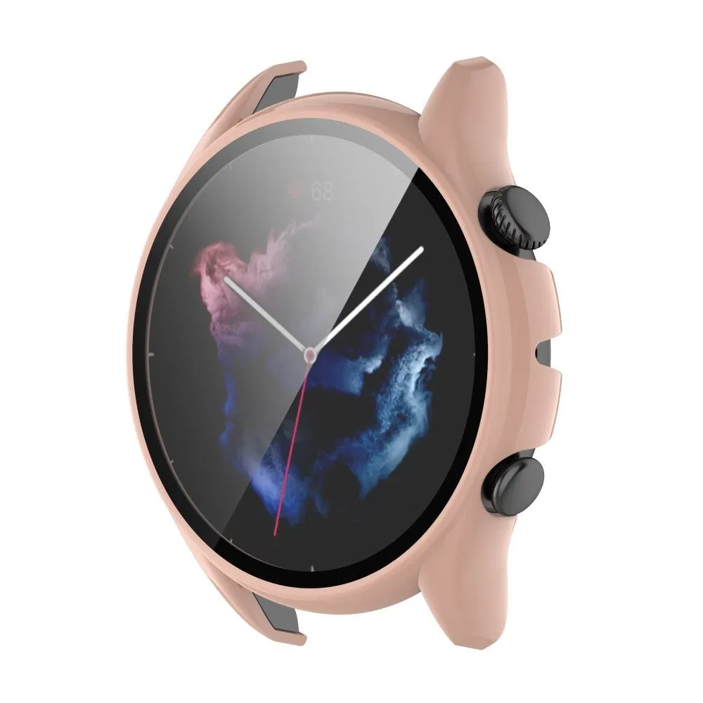 Amazfit GTR 3 / GT3 Pro frame   tempered glass - Pink