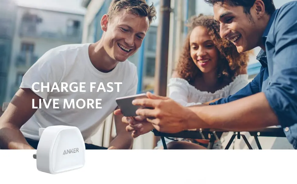 Anker Charger PowerPort III Nano 20W Type-C Charger UK White