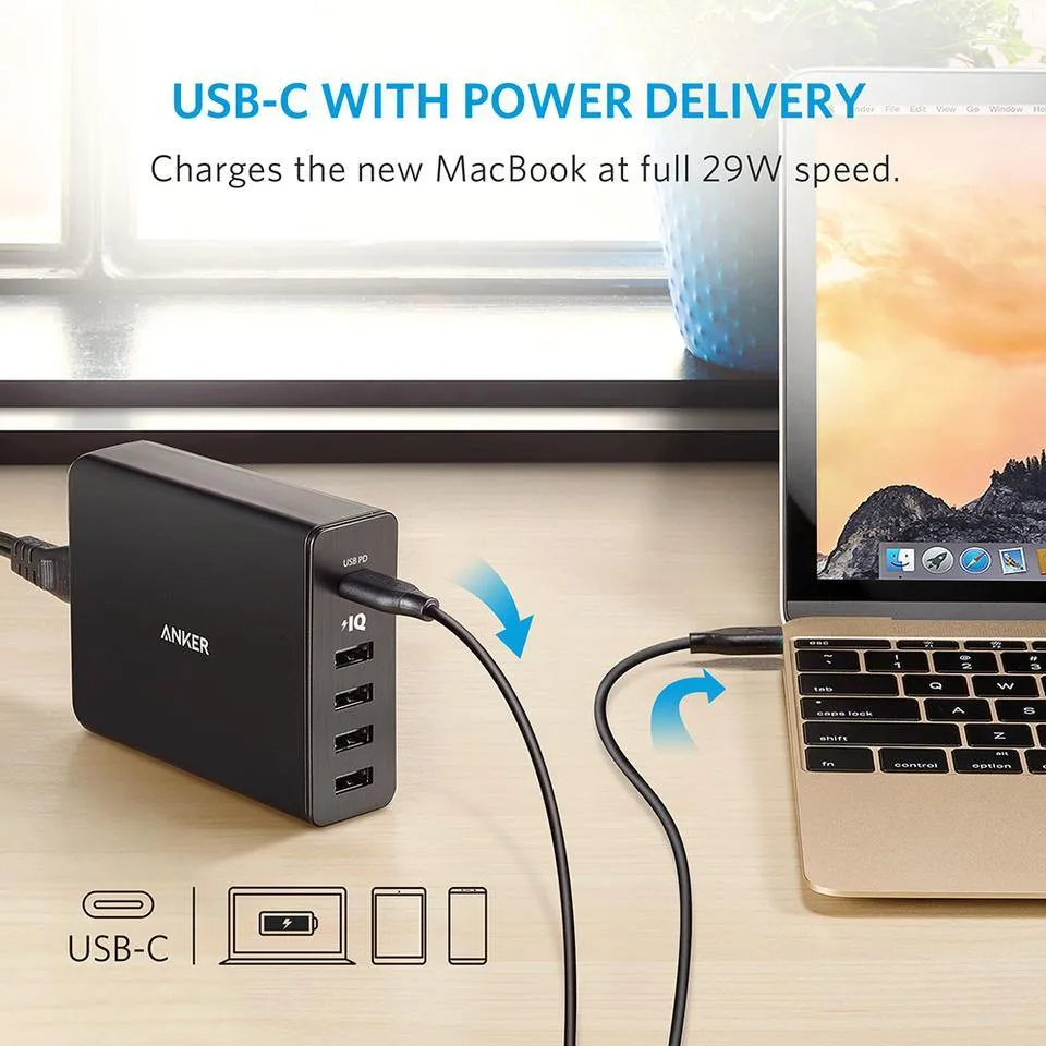 Anker PowerPort  5 Port Type-C Charging Hub