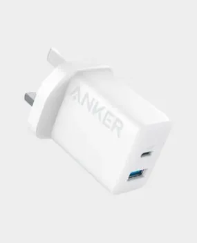 Anker Select 20W 2-Port Charger With USB-C Cable 5ft B2348K21 - White