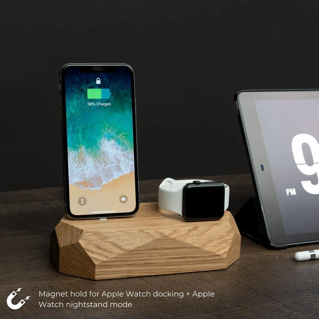 Apple Charging Station - Combo Dock For iPhone & Apple Watch (Lightning cable included)