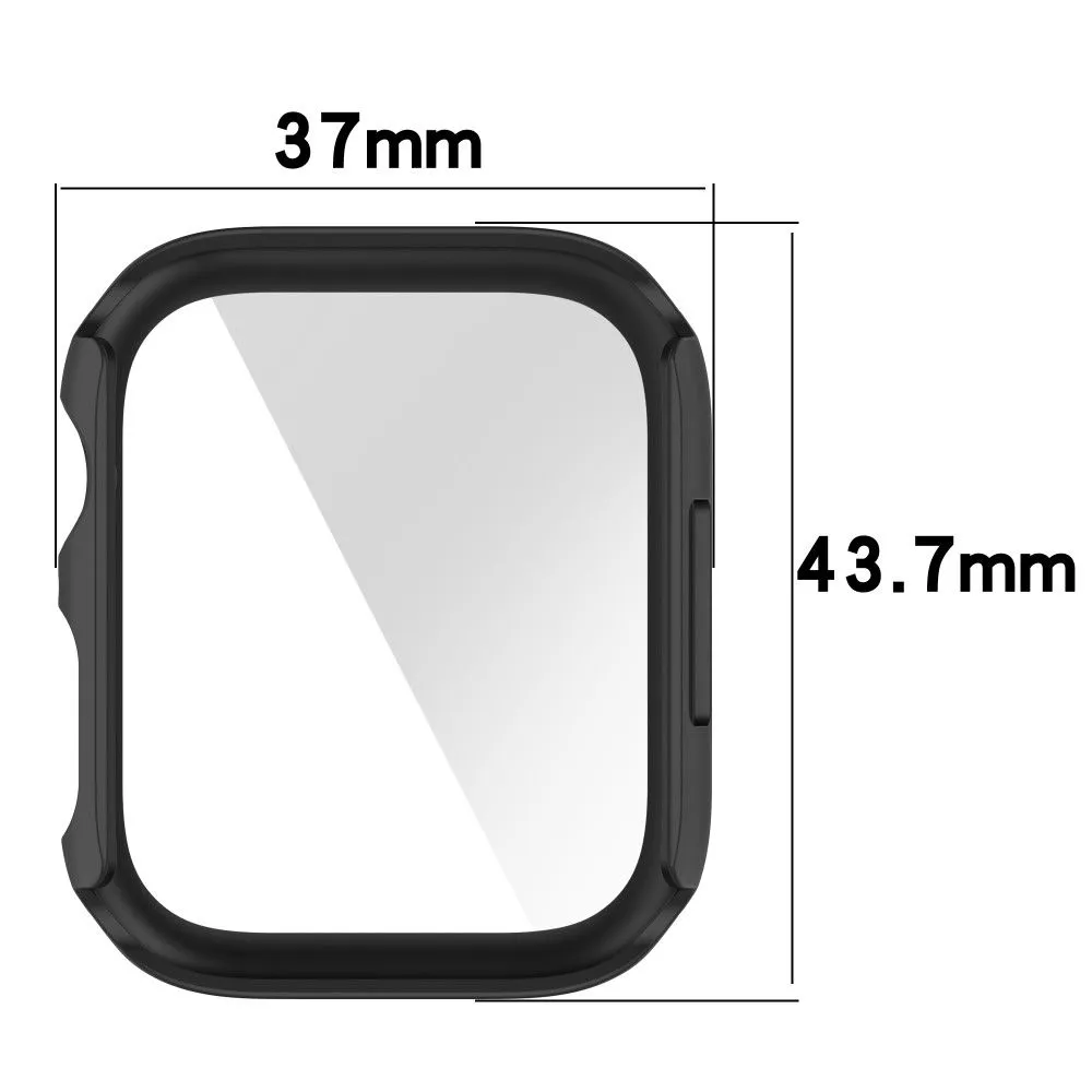 Apple Watch (41mm) 2-in-1 cover with tempered glass screen protector - Wine Red