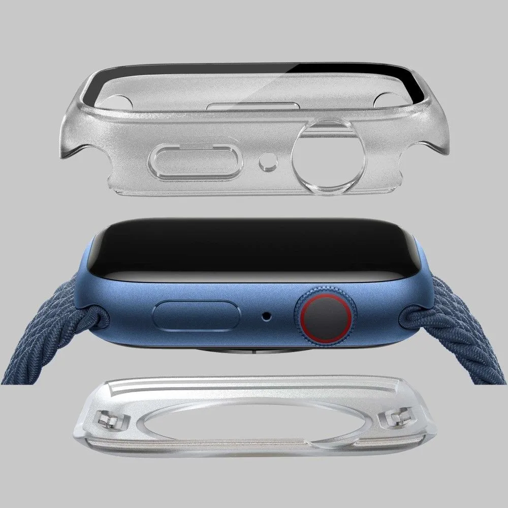 Apple Watch (41mm) elegant cover with built-in tempered glass - Transparent